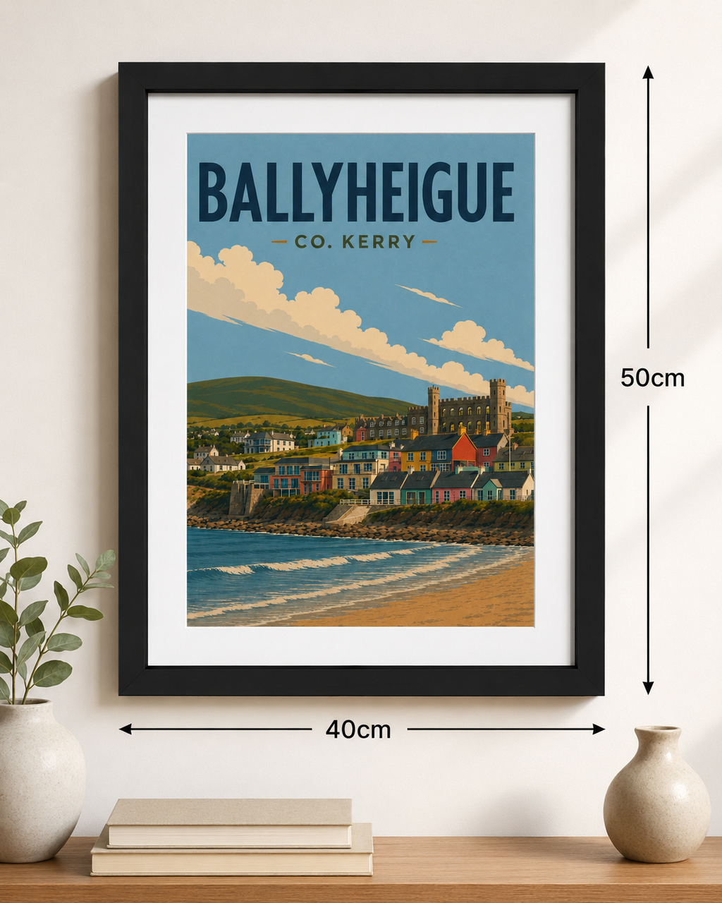 Ballyheigue Village, Co. Kerry | Travel Poster Wall Art