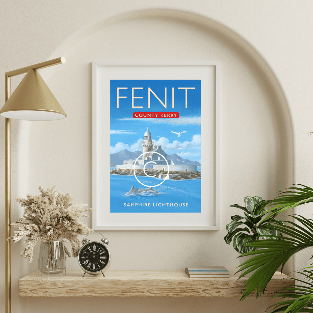 Fenit Samphire Lighthouse Wall Art Print