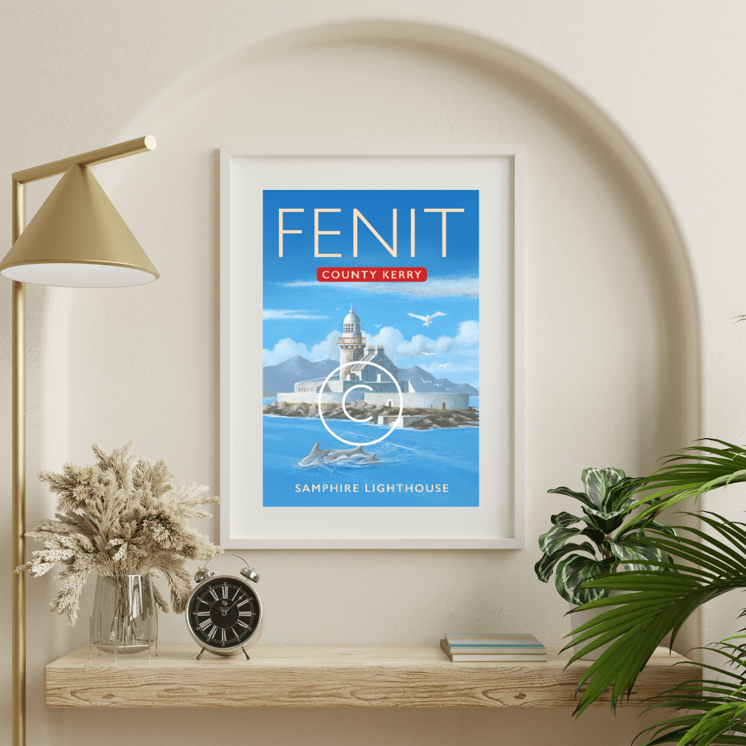 Fenit Samphire Lighthouse Wall Art Print