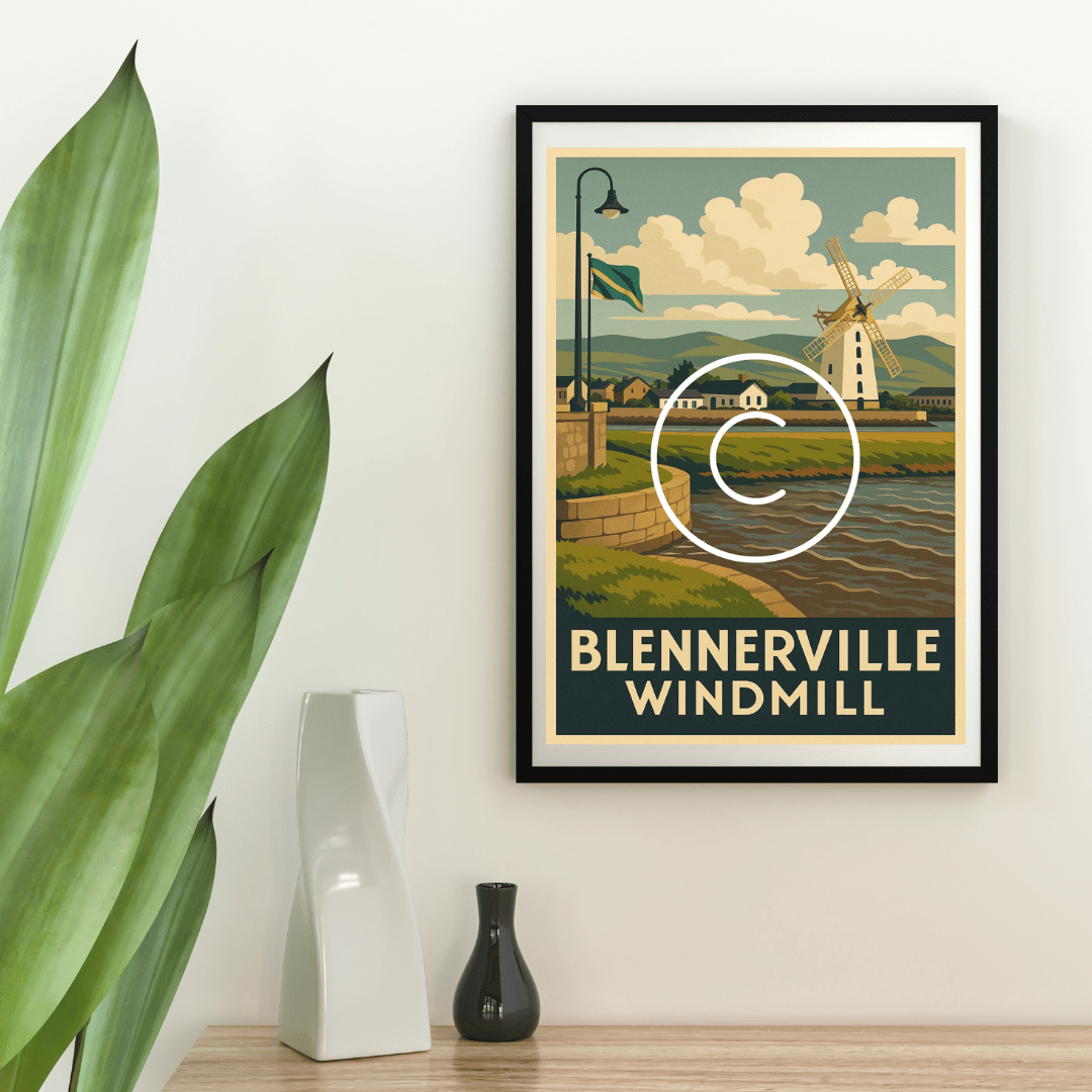 Blennerville Windmill, Tralee | Historic Landmark Wall Art Print