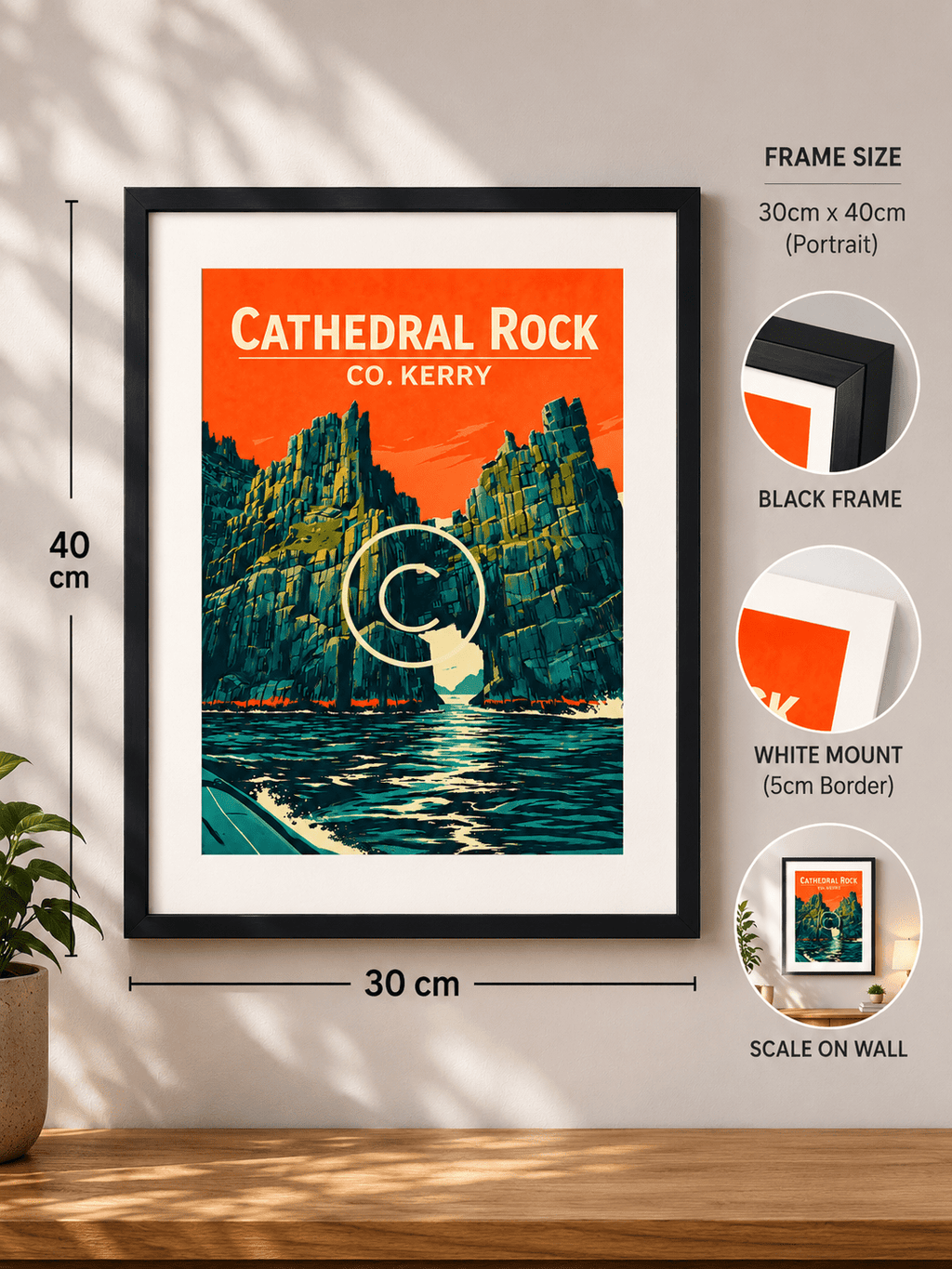 Cathedral Rock, Co. Kerry | Kerry Coastal Wall Art Print