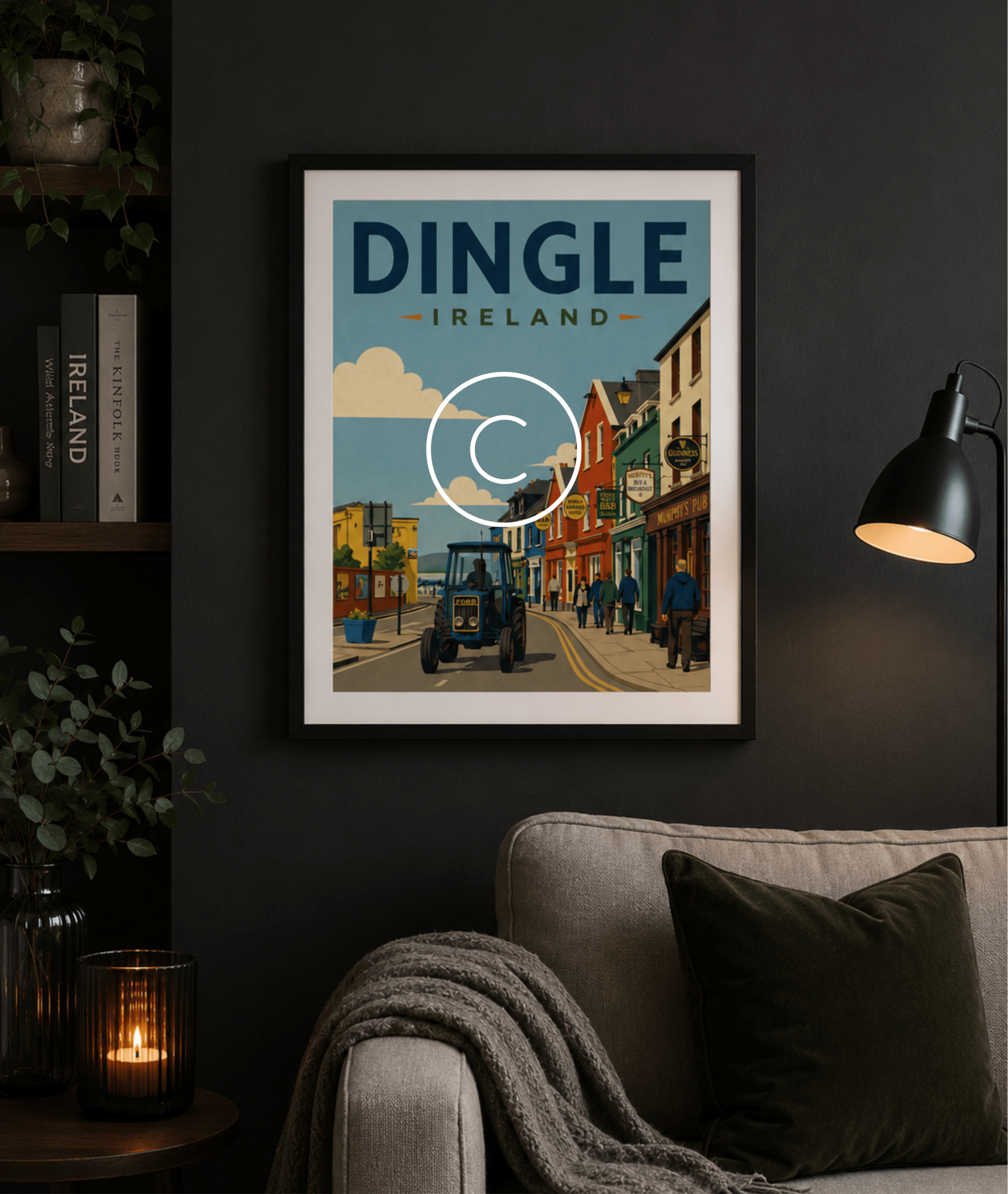 Dingle, Ireland Vintage Travel Poster | Retro Irish Wall Art Print