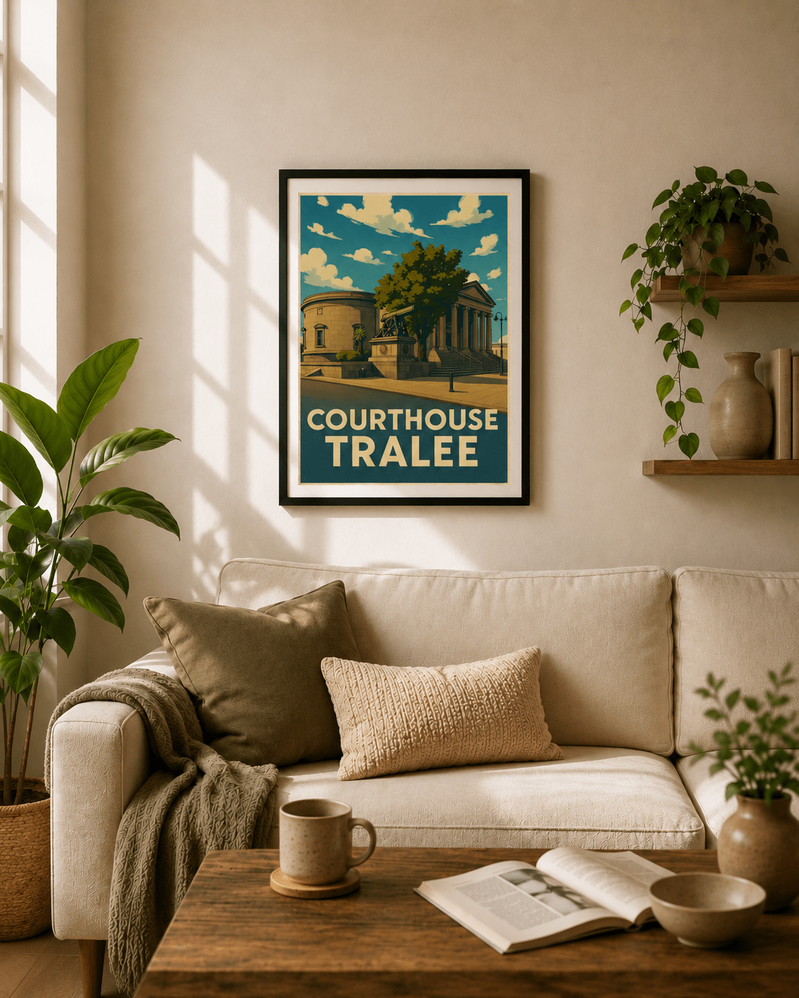 Tralee Courthouse | Vintage Landmark Wall Art Print
