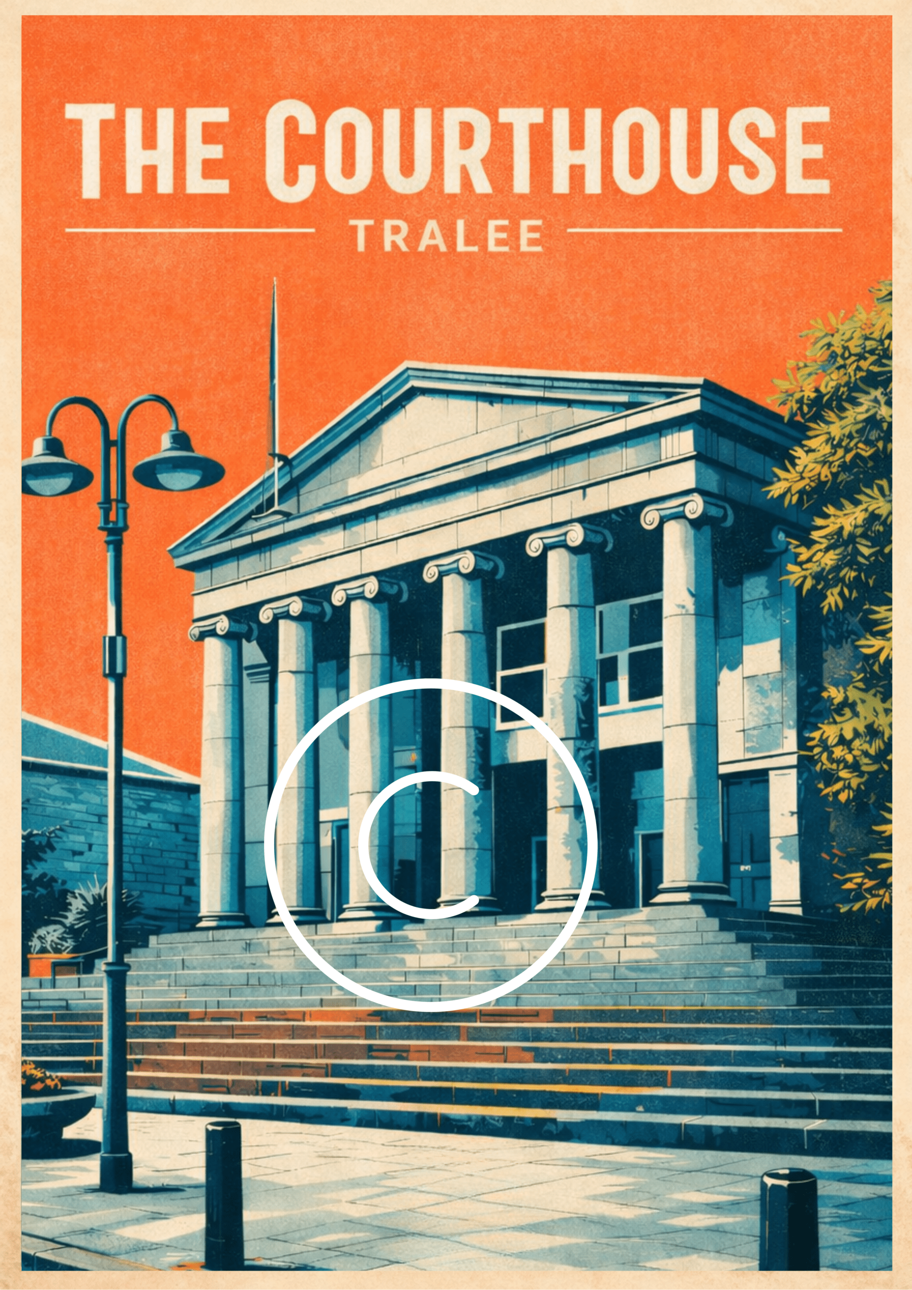 The Courthouse, Tralee, Co. Kerry | Historic Landmark Wall Art Print
