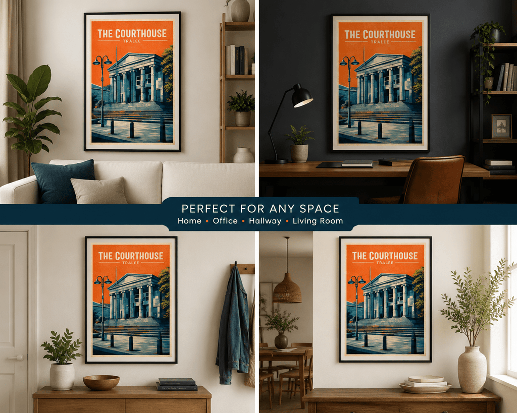The Courthouse, Tralee | Historic Landmark Wall Art Print