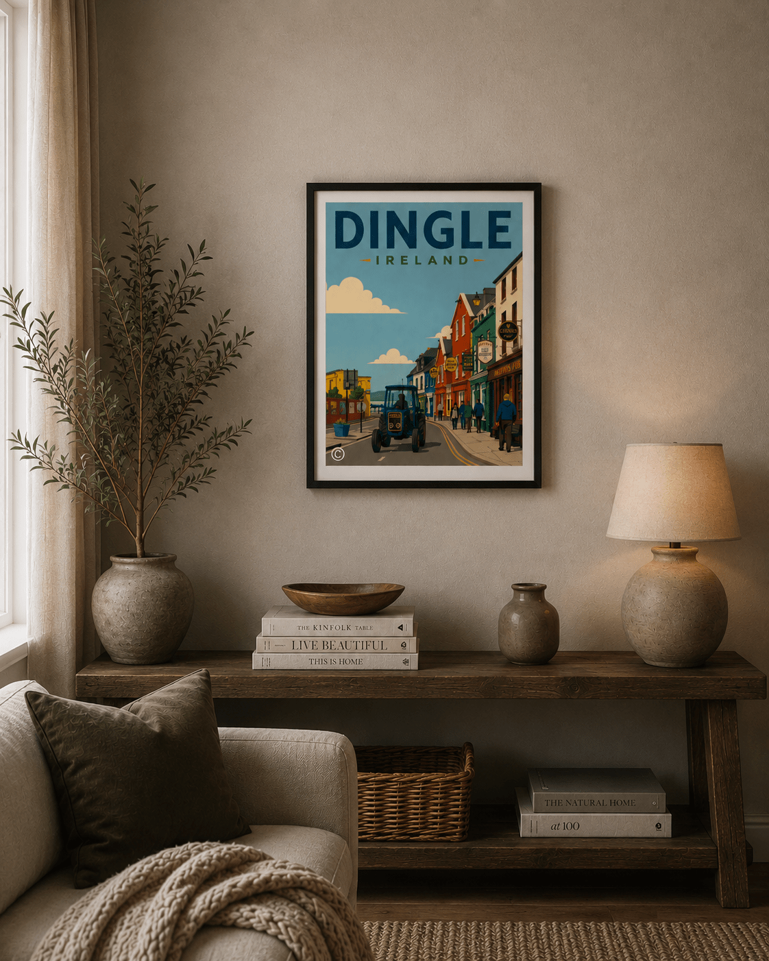 Dingle, Ireland Vintage Travel Poster | Retro Irish Wall Art Print