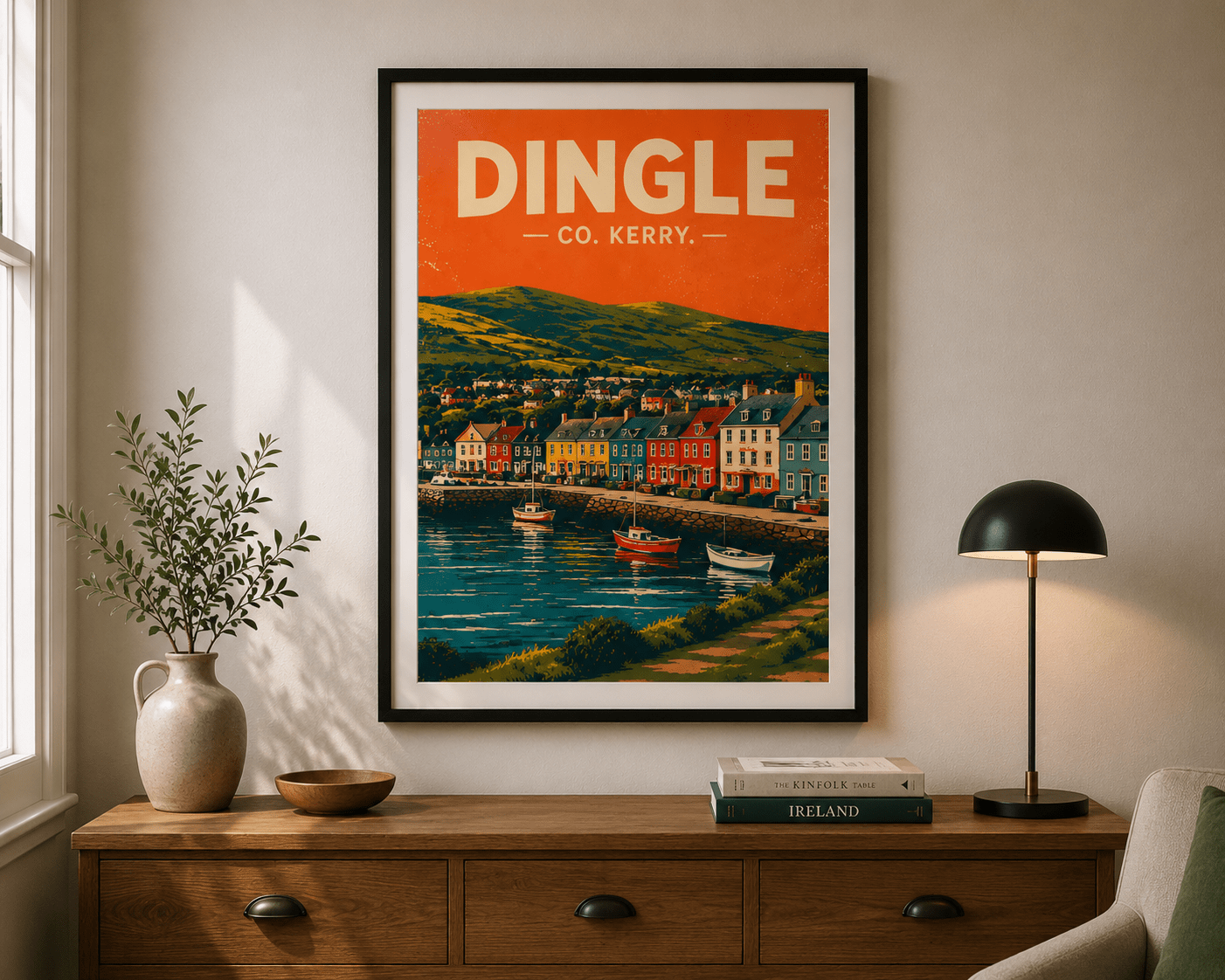 Dingle, Co. Kerry Poster | Vintage Dingle Wall Art Print