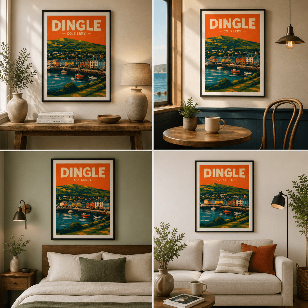 Dingle, Co. Kerry Poster | Vintage Dingle Wall Art Print