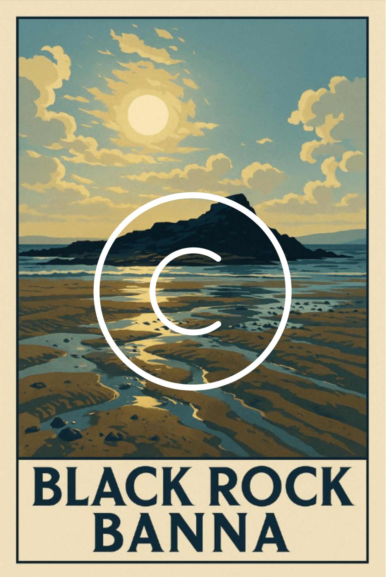 Black Rock, Banna Strand wall art