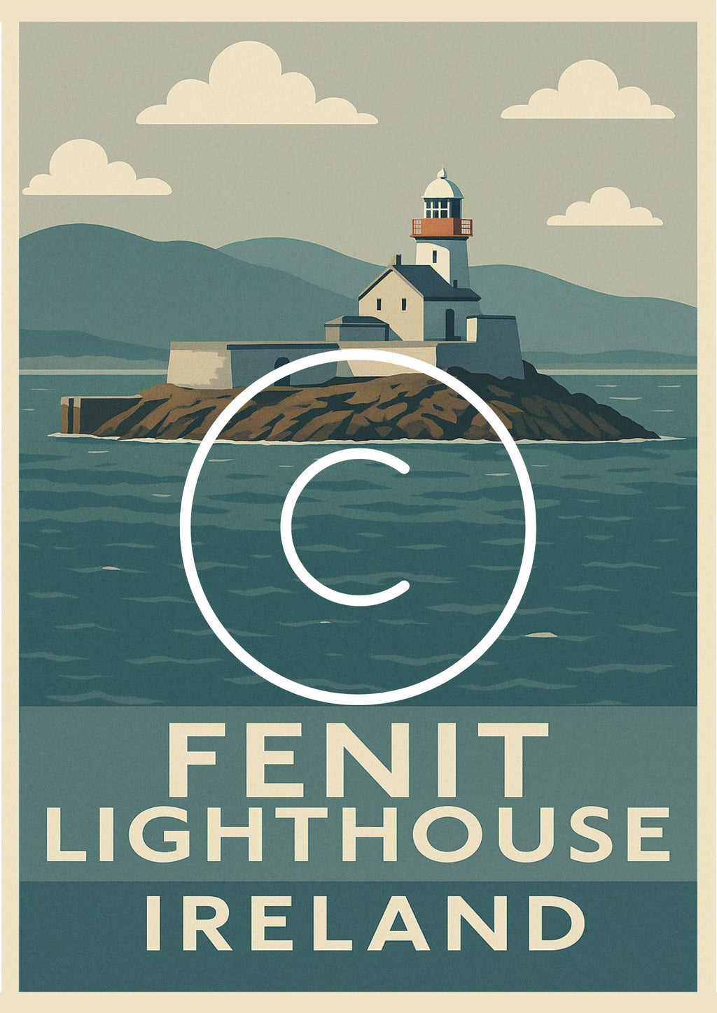Fenit Lighthouse, Co. Kerry | Kerry Coastal Wall Art Print