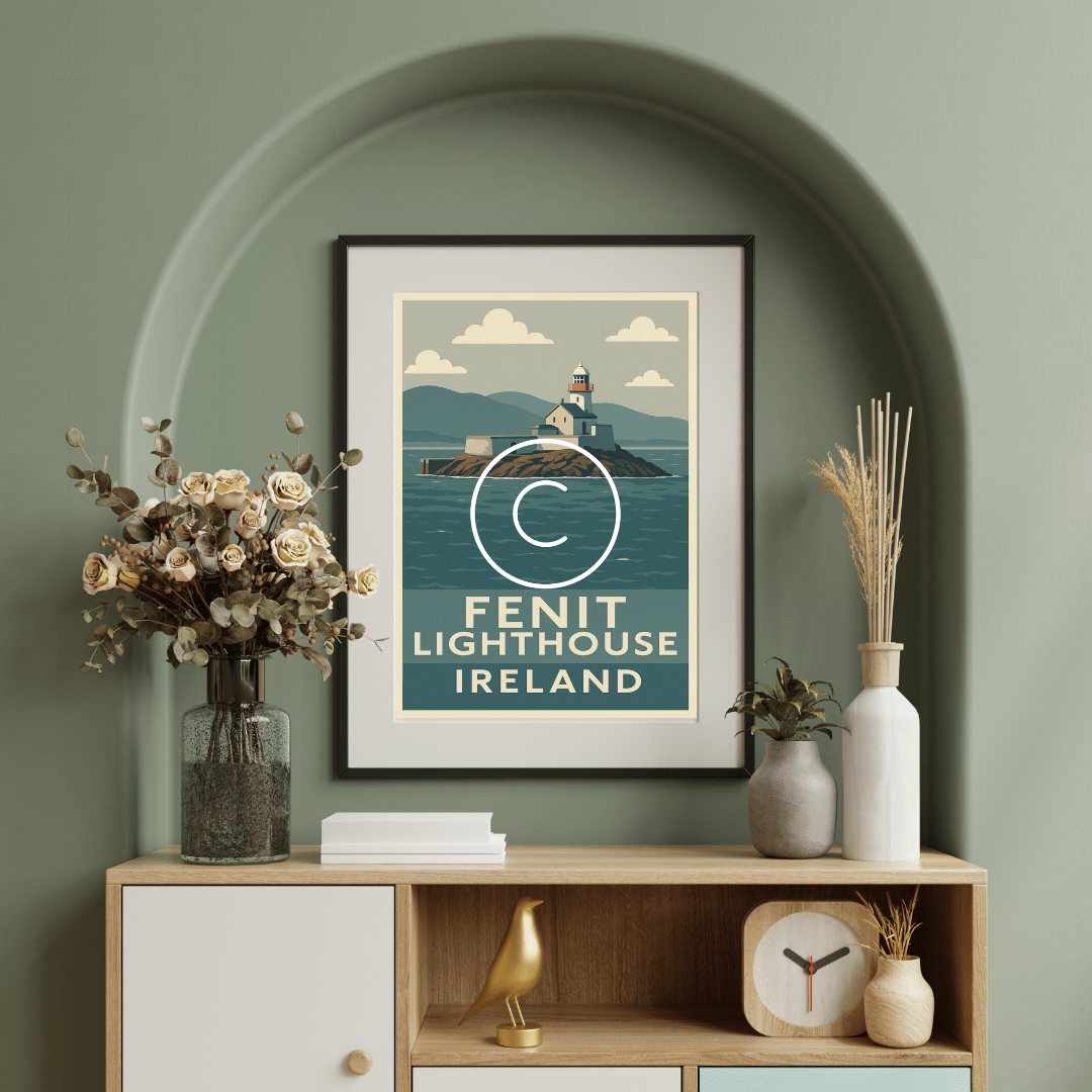Fenit Lighthouse, Co. Kerry | Kerry Coastal Wall Art Print