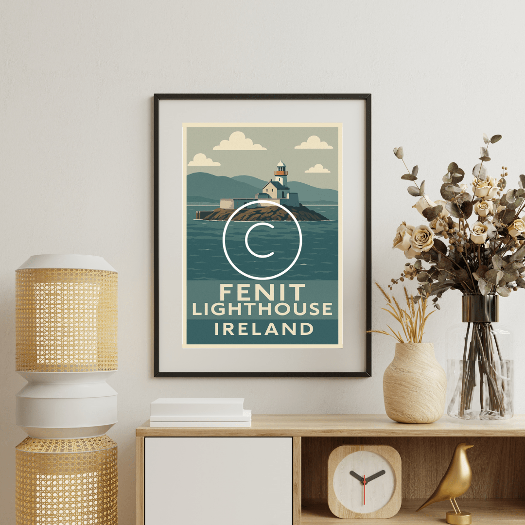 Fenit Lighthouse, Co. Kerry | Kerry Coastal Wall Art Print