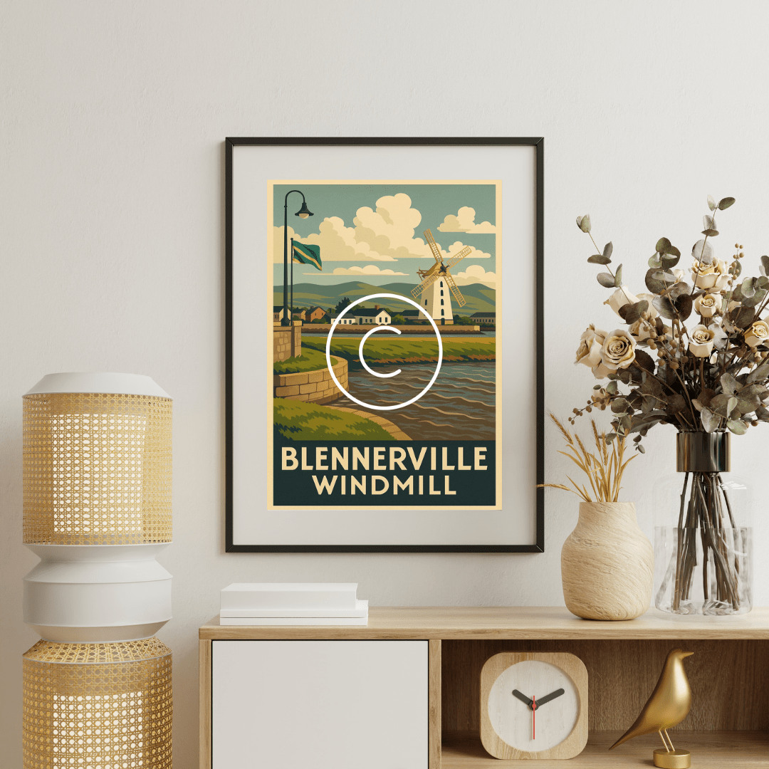 Blennerville Windmill, Tralee | Historic Landmark Wall Art Print