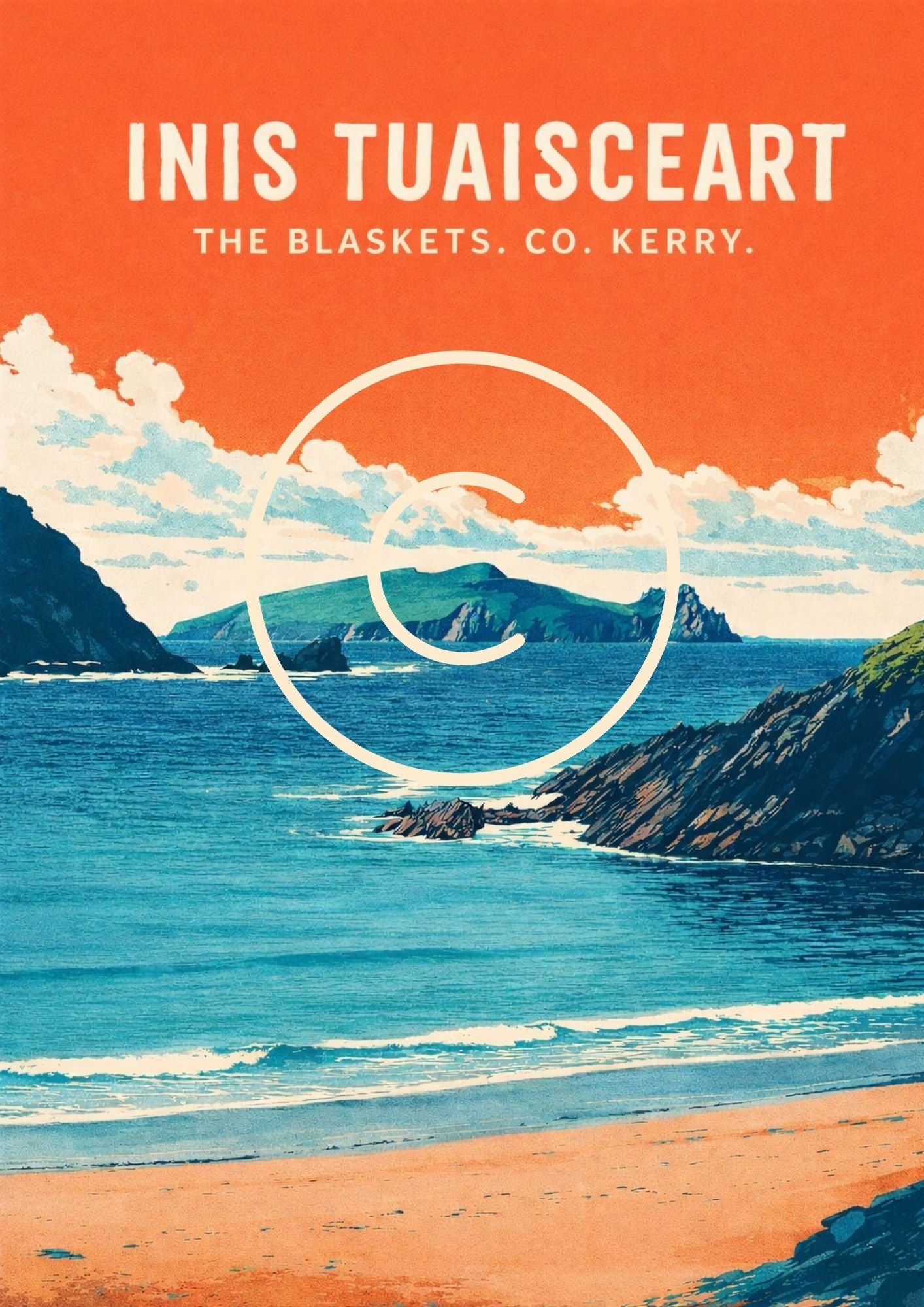 Inis Tuaisceart, The Blaskets Wall Art Print | County Kerry Coastal Landscape