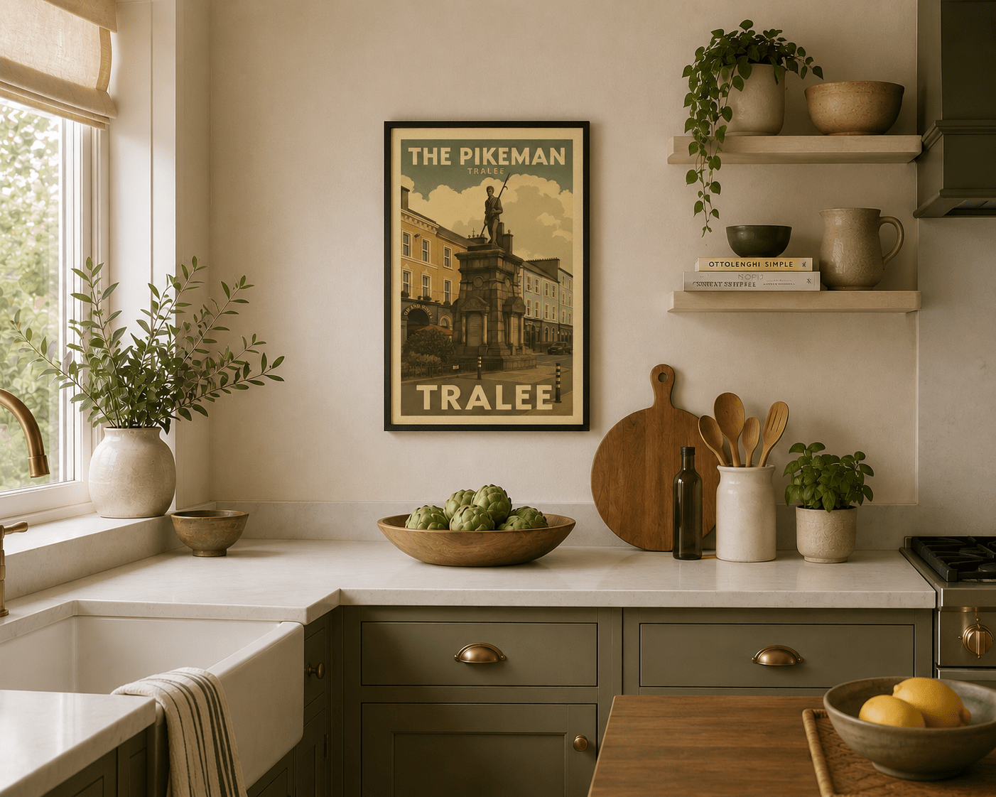 The Pikeman, Tralee | Vintage Tralee Monument Wall Art Print