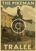 The Pikeman, Tralee | Vintage Tralee Monument Wall Art Print