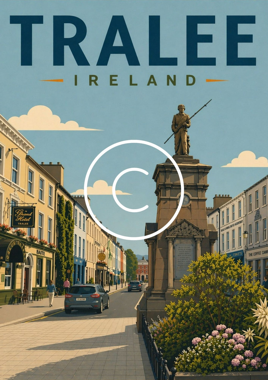 Tralee, Co. Kerry, Ireland | Vintage Travel Poster