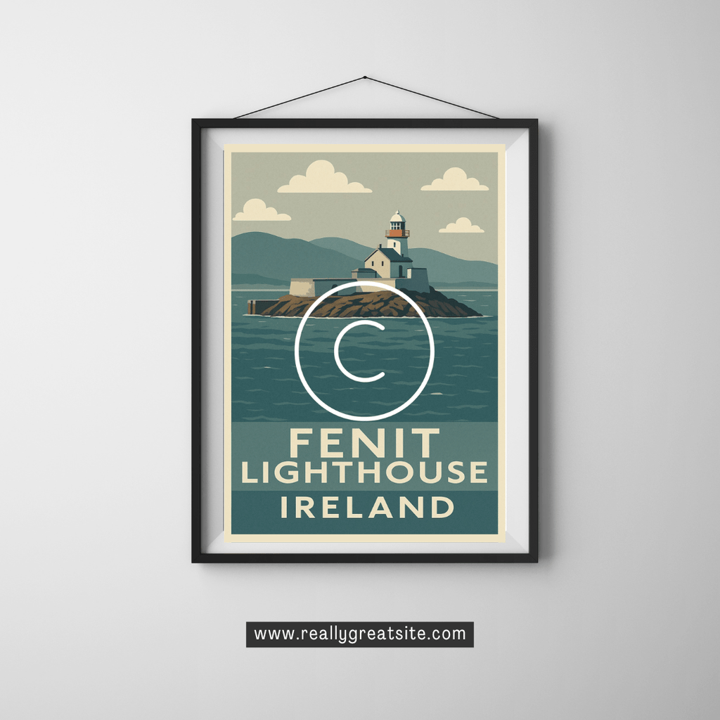 Fenit Lighthouse, Co. Kerry | Kerry Coastal Wall Art Print
