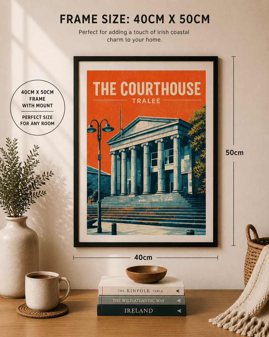 The Courthouse, Tralee | Historic Landmark Wall Art Print