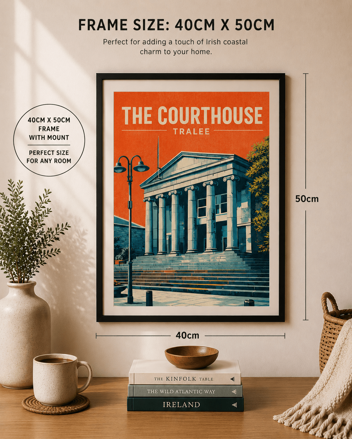 The Courthouse, Tralee | Historic Landmark Wall Art Print